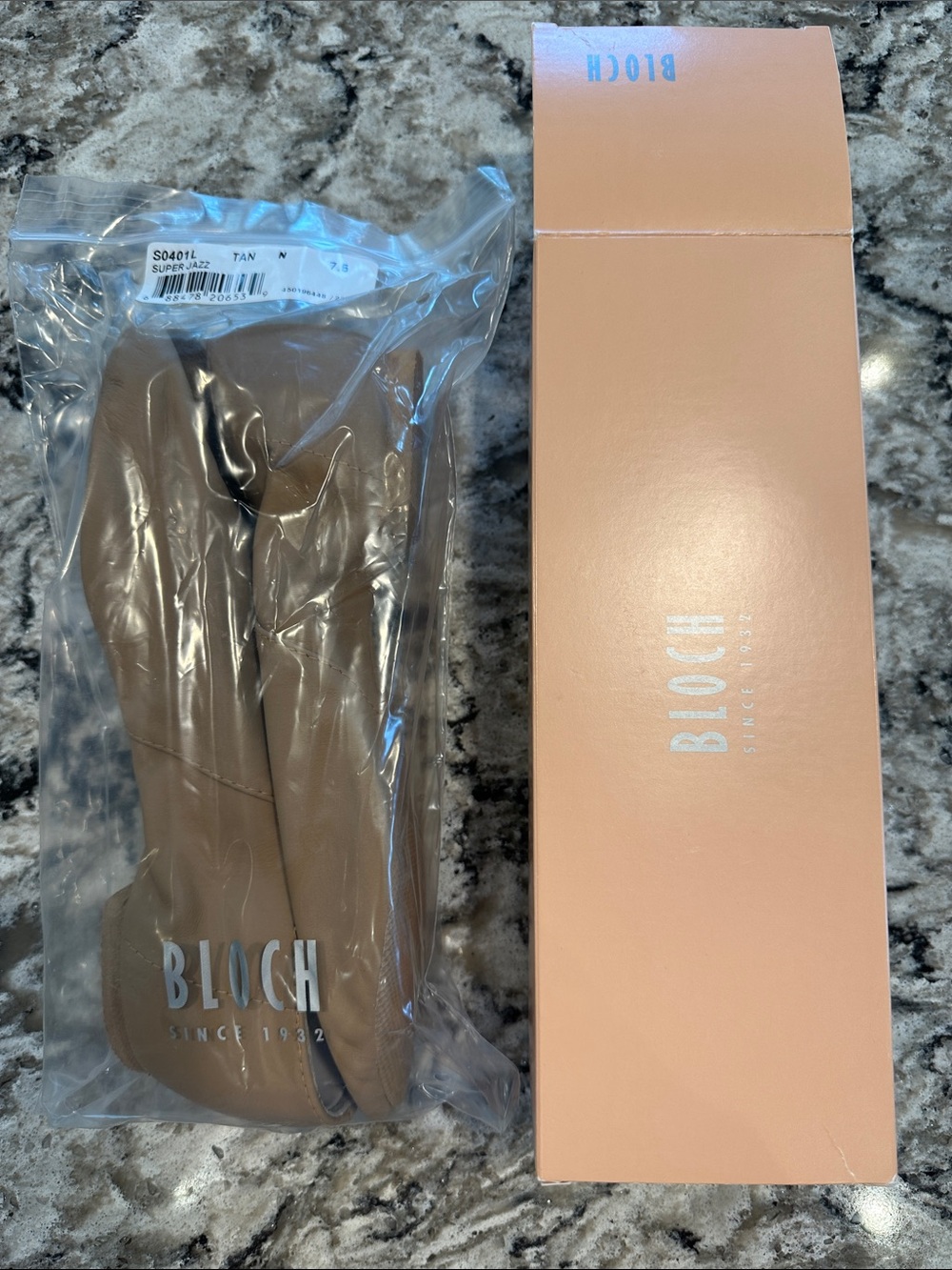 Bloch Tan Jazz Shoes- size 7.5